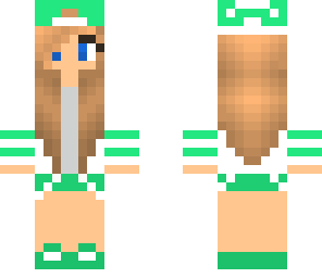 skater girl green