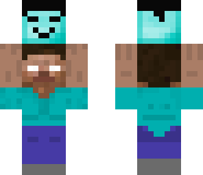 herobrine holding head thing