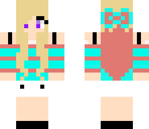 blue bow girl