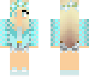 edit of blue flower girl