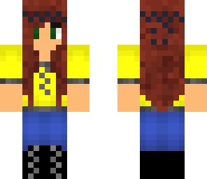 yellow jacket in jeans