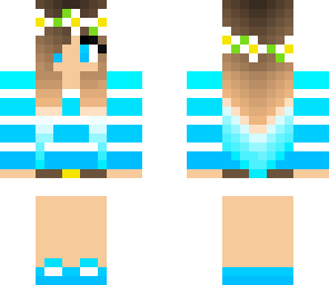blue ombre hair girl