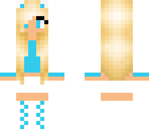blue cat girl