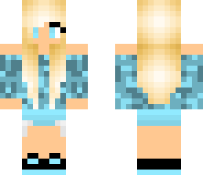 little blue girl