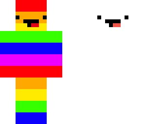 derps rainbow and white