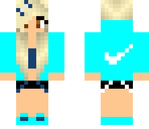 cute blue and white girl