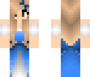 blue dress
