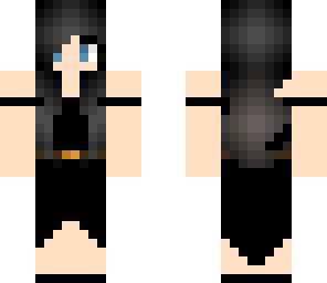 girl in black dress