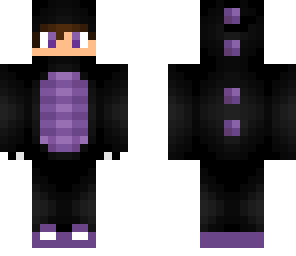 purple and black dino