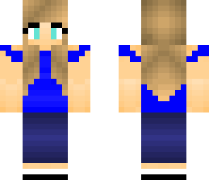 the girl in blue