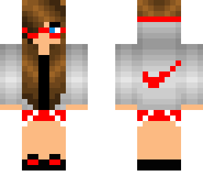 nike girl with mustache