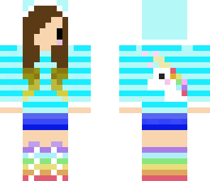 chibi ombre hair girl