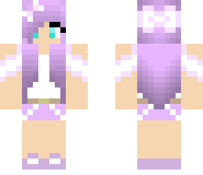 cute purple girl