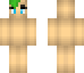 skin base with green hair