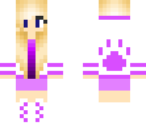purple cool girl