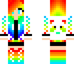 rainbow panda girl