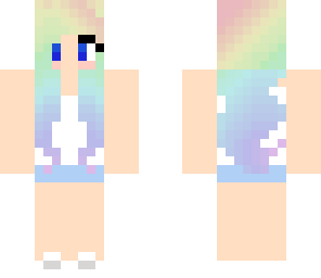 pastel rainbow girl