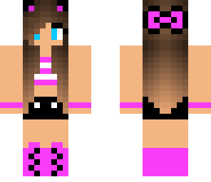 cute cat girl purple yo