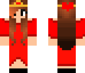 valentines day fire princess skin