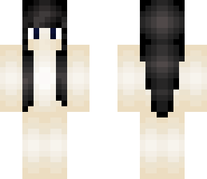 black hair girl skin base