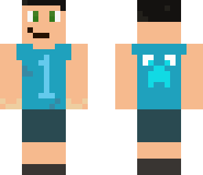 guy with blue