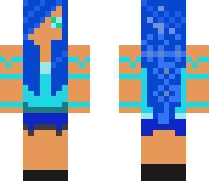 blue cool girl