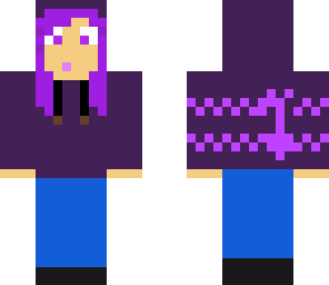 girl in purple