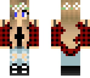 black flannel girl