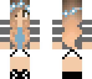 blonde girl w blue flower crown