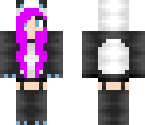 purple panda girl