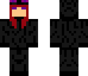 ender girl con pelo rojo