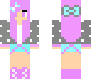 cute lavender girl with headphones