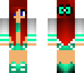 red head mint girly girl