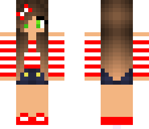 cute red and white girl
