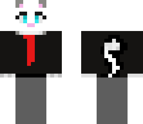 its a cat in suit