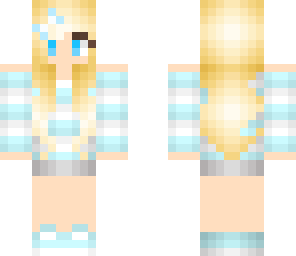 blue girl x3