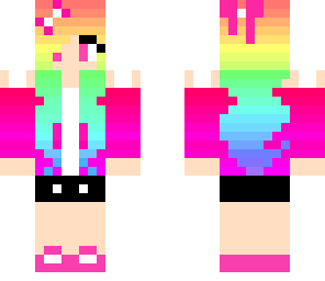 pretty rainbow girl