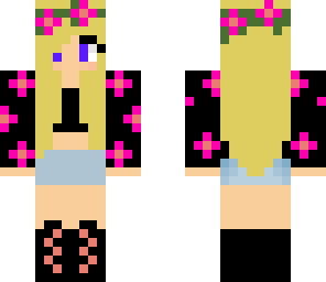 cute blonde flower girl