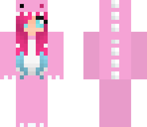 sweet pink dino girl