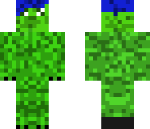 blue hair slime head creeper