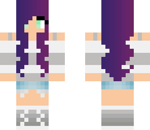 purple haired girl