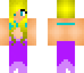 purple and blue mermaid