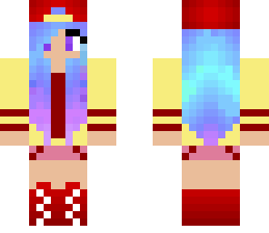 colorful galaxy girl