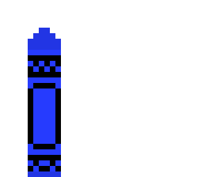 blue crayon