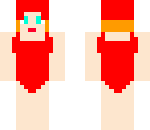 normal girl - in a swimming costume