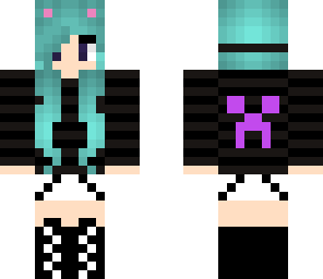 my cute kitty creeper girl skin