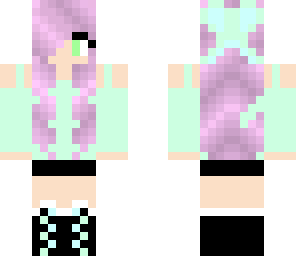 pretty pink haired girl