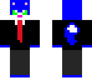 blue cat with tux