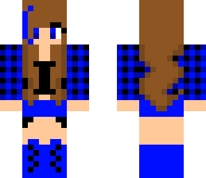 cool girl blue