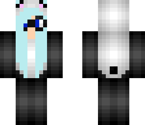panda skin with glasses